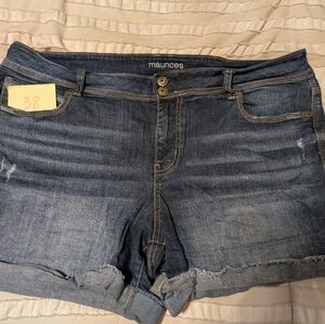 Maurices Women's Medium Blue Denim Jean Shorts